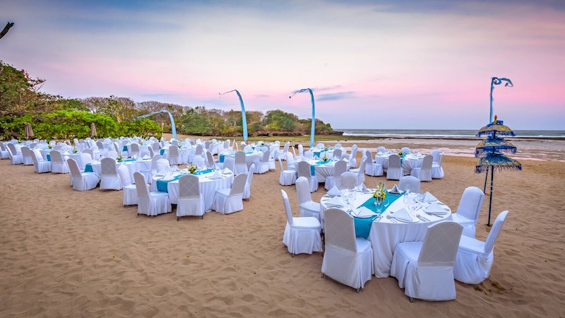Courtyard Nusa Dua Beach Wedding Reception Dinner