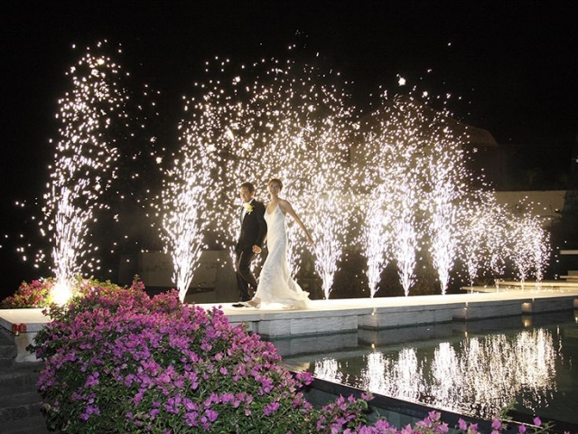 Silver Jet Pyrotechnics for you Bali wedding